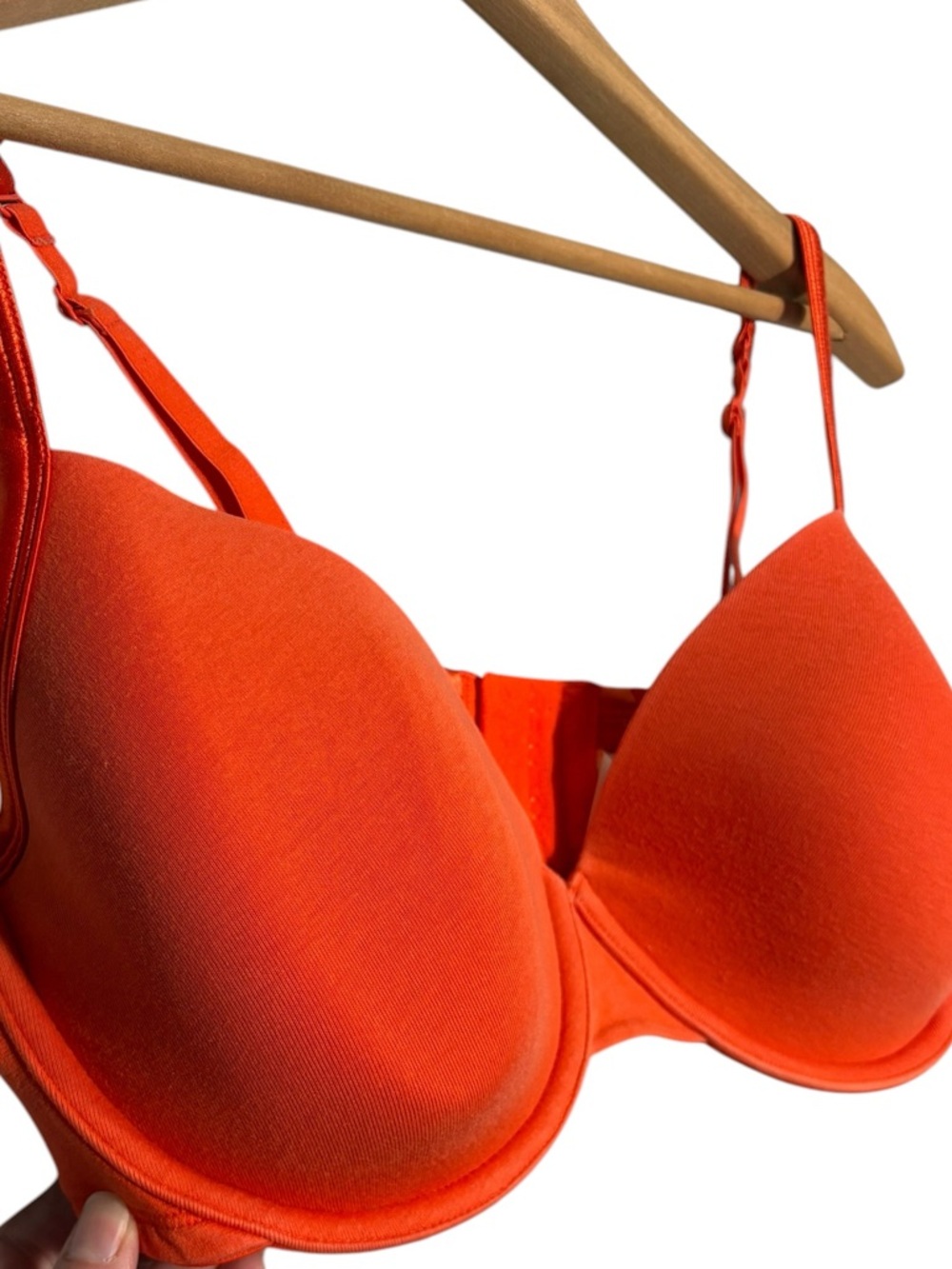 CACIQUE | Womens Orange Lightly Lined Underwire Balconette T-Shirt Bra size 40DD - Picture 3 of 12